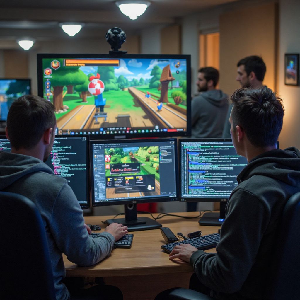 Zespół podczas analizy gry Chicken Road