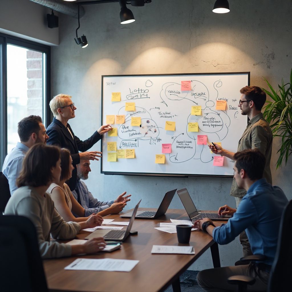 Zespół podczas burzy mózgów